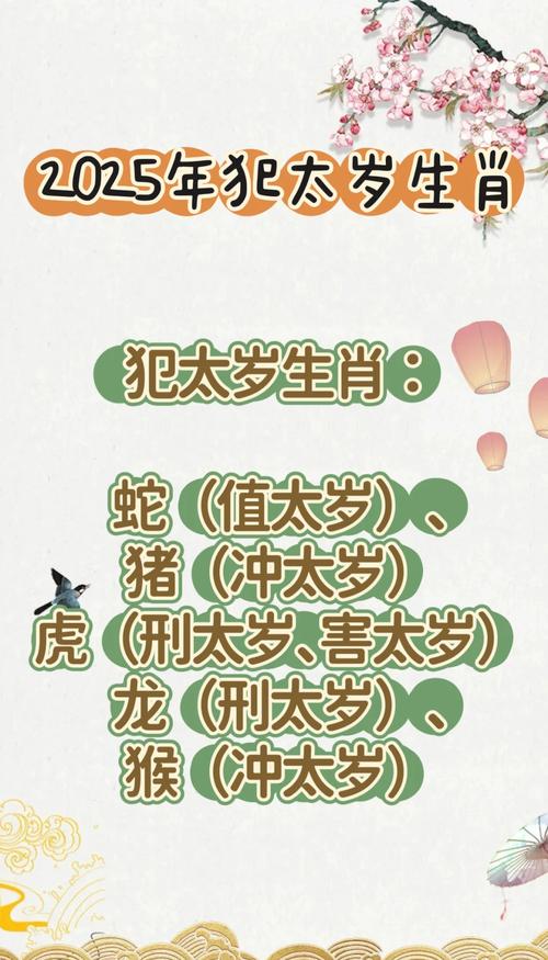 2025什么生肖犯太岁属相:2025年什么属相犯太岁或者冲太岁