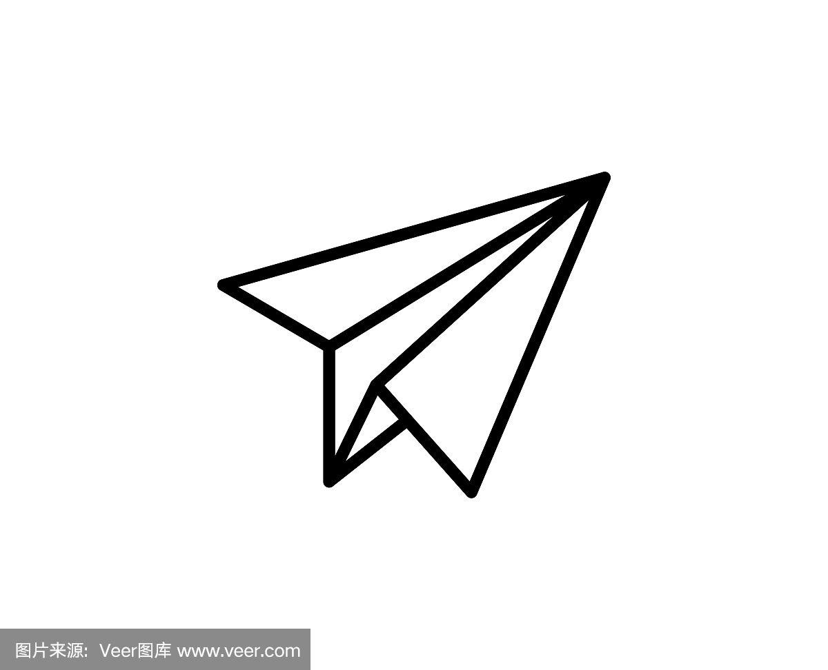 有个软件图标是个纸飞机_一个纸飞机的图标社交软件
