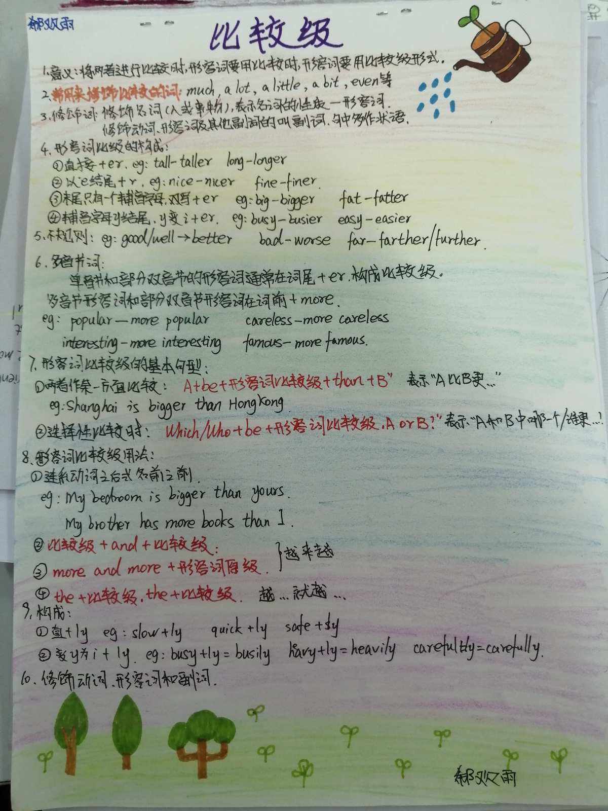 light比较级、lighter比较级