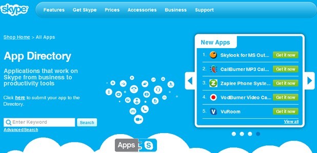 Skype官网,然后下载App的简单介绍