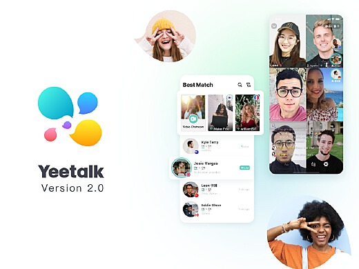 yeetalk，能匹配外国人聊天的软件