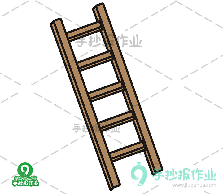 梯子怎么画图，梯子怎么画图纸