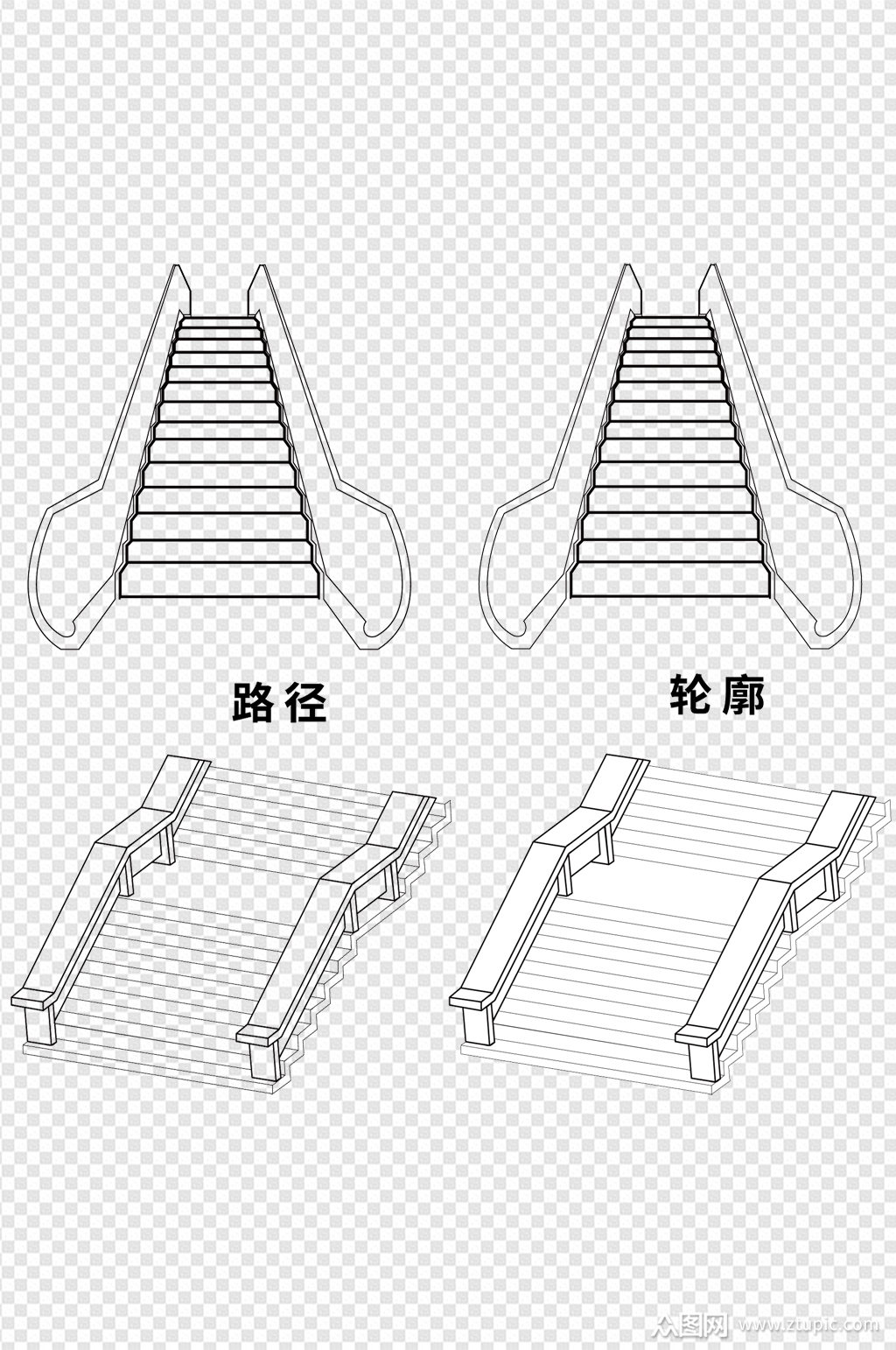 画梯子的简笔画，画梯子的简笔画图片大全
