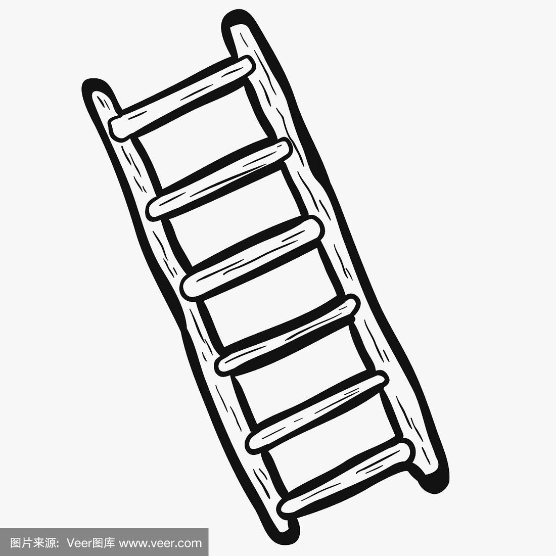 梯子卡通图画，梯子卡通简笔画