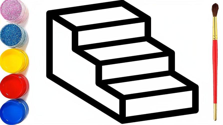 立体梯子图画，立体梯子图画大全