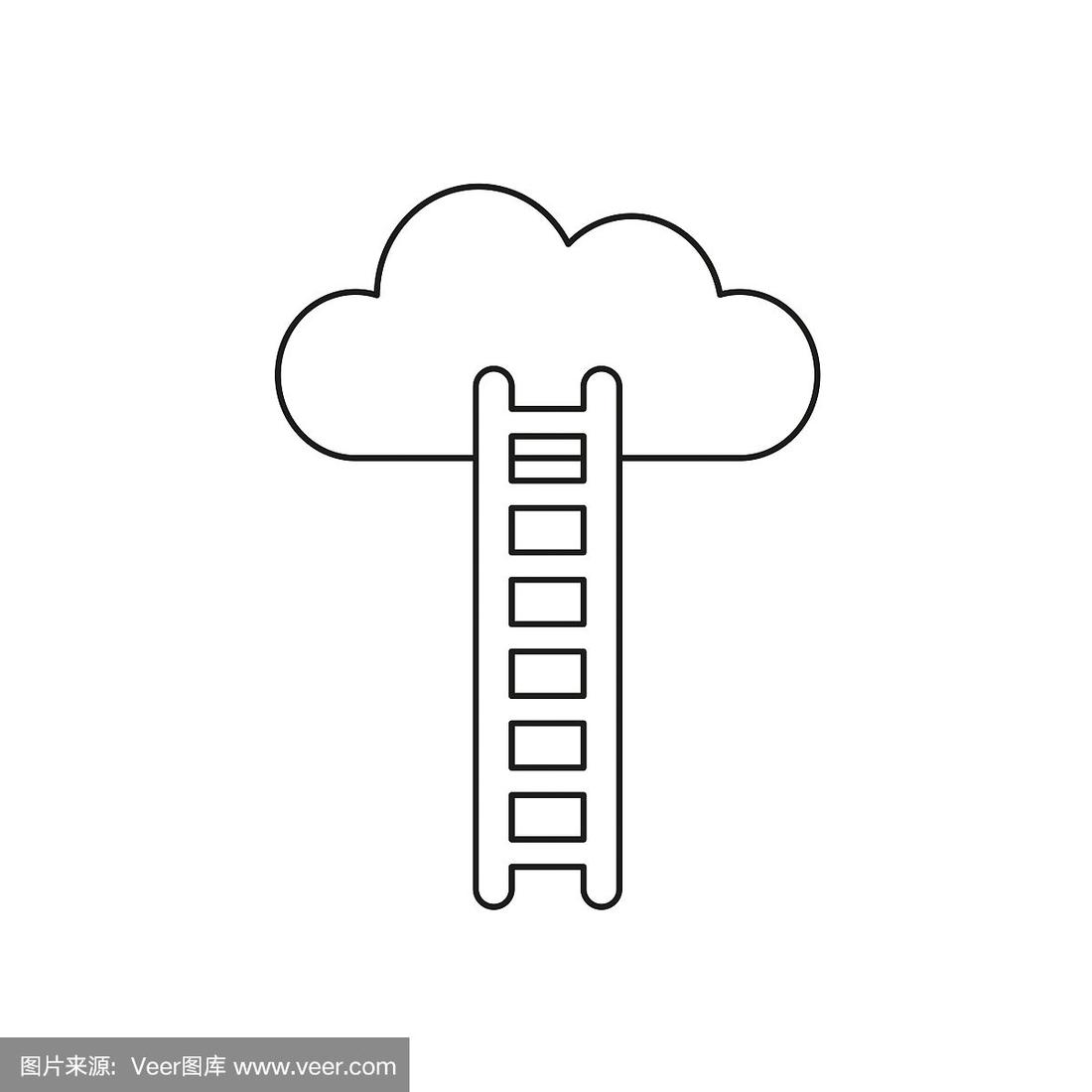 画梯子的简笔画，画梯子的简笔画怎么画