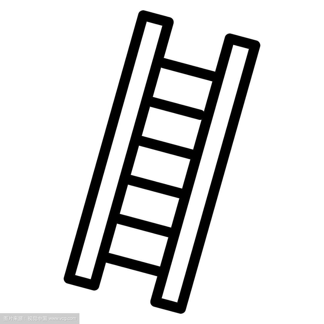 梯子图片卡通图片大全简笔画，梯子图片卡通图片大全简笔画彩色