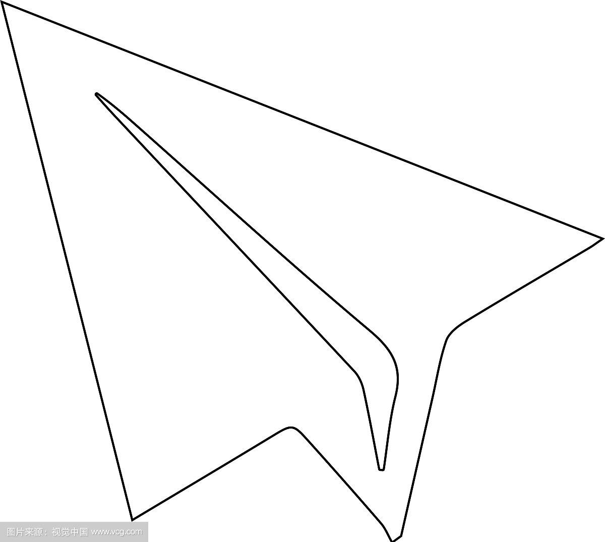 纸飞机简笔画教程,纸飞机简笔画简单又漂亮
